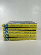 Vintage Nancy Drew Yellow Hardcover Flashlight Books 1-5 Carolyn Keene picture