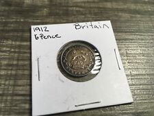 1912 Great Britain 6 Pence great details and patina # 2943s 🇬🇧 picture