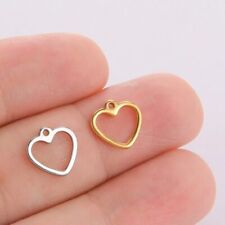 20pcs/lot Heart Charm Stainless Steel Charms for Jewelry Making Wholesale DIY picture