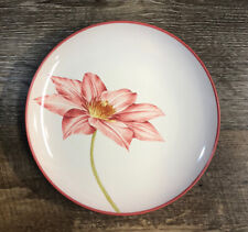 Noritake Colorwave Raspberry Floral Accent Plate ( Clematis Print ) ~new~ picture