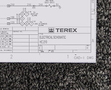 Terex Crane HC 210 Electrical Wiring Diagram Manual picture