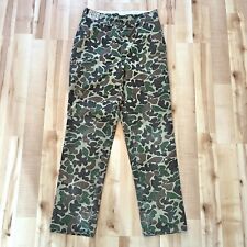 Vintage 70s Herters Hudson Bay Outdoor Dunk Camo Hunting Pants 32x33 picture