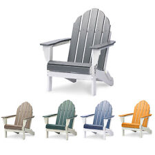 Aoodor HDPE Folding Adirondack Chair Outdoor Patio All-Weather Fire Pit Chairs picture