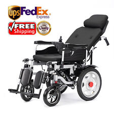 24V 12AH Folding Lightweight Electric Power Wheelchair Mobility Aid MotorizedxAr picture