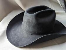 vintage STETSON black 7-1/2 fur felted 4X BEAVER cowboy hat WESTERN rodeo picture