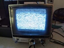 Vintage Sony Tv-760 7 Inch B/w TV Tested 1975 picture