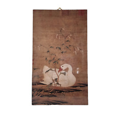 Vintage Asian White Goose Wall Art Red Polygonum Emperor Hui Sung Song Dynasty picture