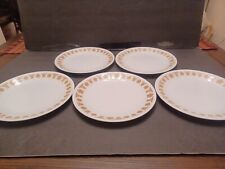 VTG Corelle Corning Ware Butterfly Gold 8.5 in Luncheon Replacement Plates (5) picture