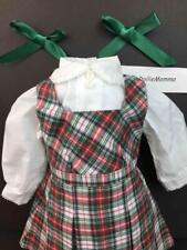 American Girl Molly School Plaid Jumper~Blouse~Ribbons~Outfit~Pleasant Comp tag picture