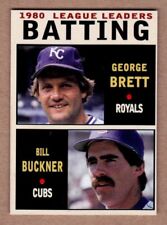 George Brett & Bill Buckner '80 Batting Leaders Monarch Corona #1 / NM+ cond. picture