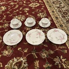Antique Weimar Germany 7.75” Salad Plates & Saucers And Cups - Early 1900s picture