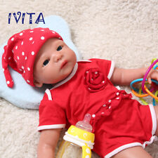 IVITA 21'' Floppy Solid Silicone Reborn Doll Lifelike Handmade Baby Girl Gift picture