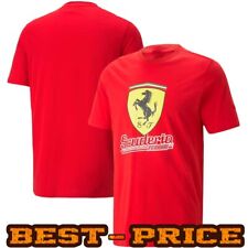 BEST PRICE-Scuderia Ferrari Race Big Shield T-Shirt Heritage- Red - Size S-5XL picture