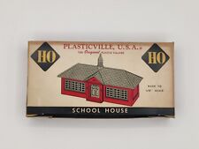 Plasticville USA School House Vintage HO Model Railroad Building in Box HO-98 picture
