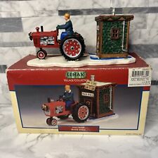 2001 Lemax Village Collection Poly-Resin Bass Hall Tractor #14669 Retired picture