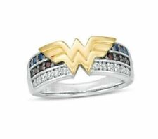 Wonder Woman 1CT Simulated Multi Color Wedding Ring 14K Multi Gold Plated picture