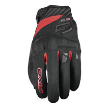 Five5 Gloves RS3 Evo Black and Red Motorcycle Gloves Men's Sizes SM - 3XL picture