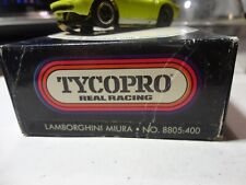 vintage tyco pro ho slot car green lamborghinni miura orig box/lbl picture