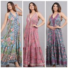 Wholesale lot Indian Vintage Boho Maxi Dress Beach Cover Up Summer Tie Dye Dress picture