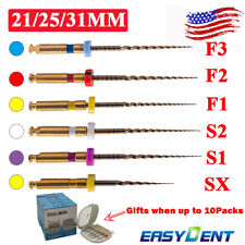 6Pcs Dental Endo Root canal Files X-Pro Gold Taper Niti Endodontic Files 25/31MM picture