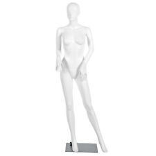 Costway 5.8FT Female Mannequin Plastic Full Body Dress Form Display w/Base White picture