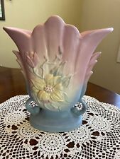 Vtg Hull Pottery 1940’s Era Pink And Blue Magnolia Flower 8.5” picture