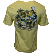 Men's T-Shirt Tropical Therapy Kickback Territory NEWPORT BLUE Yellow M L XL 2XL picture