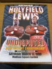 13/03/1999 Boxing: Official Programme - Evander Holyfield v Lenox Lewis [At Caes picture