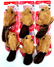 Kong Dr Noyz (6) Plush Squeaky Beaver XS Puppy Dog Fetch Toy With Xtra Squeakers picture