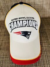 New England Patriots Super Bowl XXXVIII 38 Champions Ball Cap Hat Reebok NWOT picture