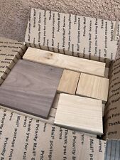 Variety Hard Wood Scraps Cutting Boards Crafts Creative No Knots Med USPS Boxful picture