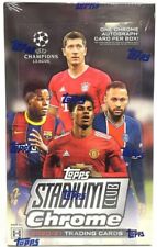 Topps 2020-21 Stadium Club Chrome UEFA Soccer Factory Sealed Hobby Box picture