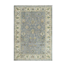 LoomBloom Multi Size Blue Hand Knotted Traditional Oushak Wool Area Rug picture