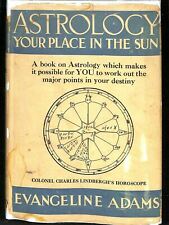 Astrology Your Place In The Sun Adams 1930 8th Printing G6 picture