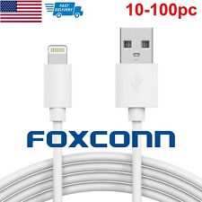 Lot 10x 100x 3FT Foxconn USB Data Charging Cord Cable for iPhone 12 11 X 8 7 6s picture