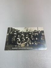 Real Photo Postcard RPPC -Elkhart Indiana High School Football Team 1914 Signed picture