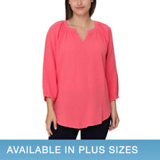 Nicole Miller Ladies' Gauze Top_NEW_W_TAG_Pink (Coral)_Sz: 2X picture