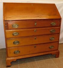Outstanding Cherry American Slant Front Secretary 19thc picture