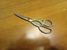 Vintage WISS 1ks USA Scissors With Bottle Jar Opener Handle Teal Color Very Rare picture
