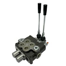 2 Spool Hydraulic Directional Control Valve Open Center 32 GPM 3600 PSI NEW  picture