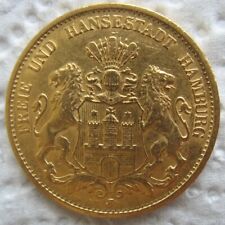 1899-J German Hamburg Gold 20 Mark picture