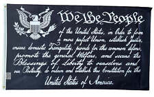 3x5FT Flag We the People Preamble Constitution Patriot American Liberty US Decor picture