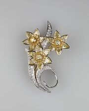 925 Sterling Silver Brooch inspired by The Queen Elizabeth Daffodil Brooch picture