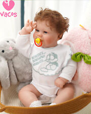 VACOS 22'' Reborn Newborn Baby Dolls Handmade Vinyl Silicone Lifelike Gifts Boy picture
