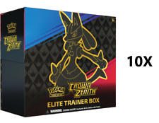 Pokemon Crown Zenith Elite Trainer Box CASE (10 Factory Sealed ETB) picture