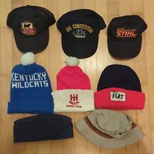 7 Hat Lot Snapback Cap Baseball Vintage Bucket navy Military  Beanie Trucker Mix picture
