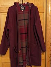 VTG 1950s / 60s Woolrich Womens Hooded Jacket Wool Mackinaw Buffalo Plaid Coat  picture