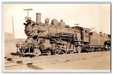 Locomotive Train Postcard RPPC Photo Engine Railroad c1930's Vintage Unposted picture