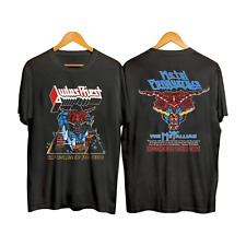 RARE Vintage Judas Priest 1984 Defenders of The Faith Tour Dates T-Shirt picture