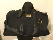 VINTAGE Victoria's Secret Duffle Bag Black Metal Logo Heavy duty - NICE picture